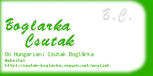 boglarka csutak business card